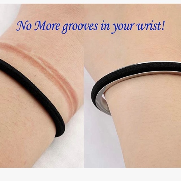 NWT Gold Bangle (holds hair tie!) - Picture 2 of 4